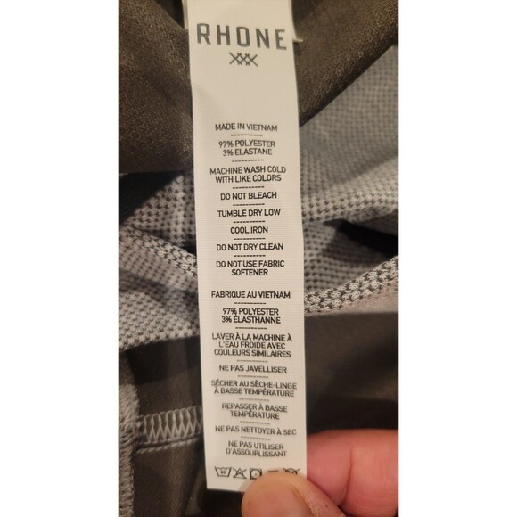 NWT Rhone Prime Pique Shorts Mens XXL 5.5" Inseam Heather Gray Anti odor Gym - Picture 8 of 9
